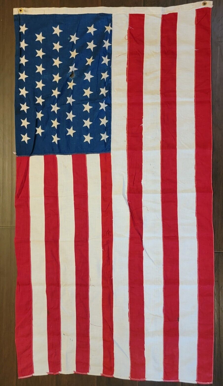 Rare Antique Large Original Pre-WW1 46 Star American Flag Silk Flag 1908-1912. 