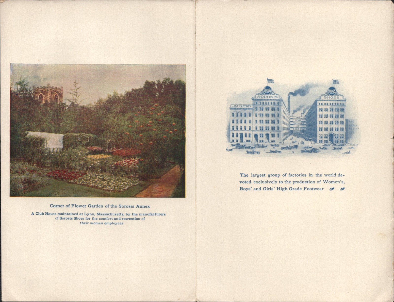 1901 SOROSIS SHOES antique advertising pamphlet & card LYNN, MASS. & OMAHA, NEB.