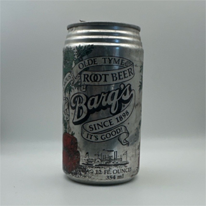 Barq\'s Olde Tyme Root Beer Soda Can 12 oz Silver Collectible Advertising