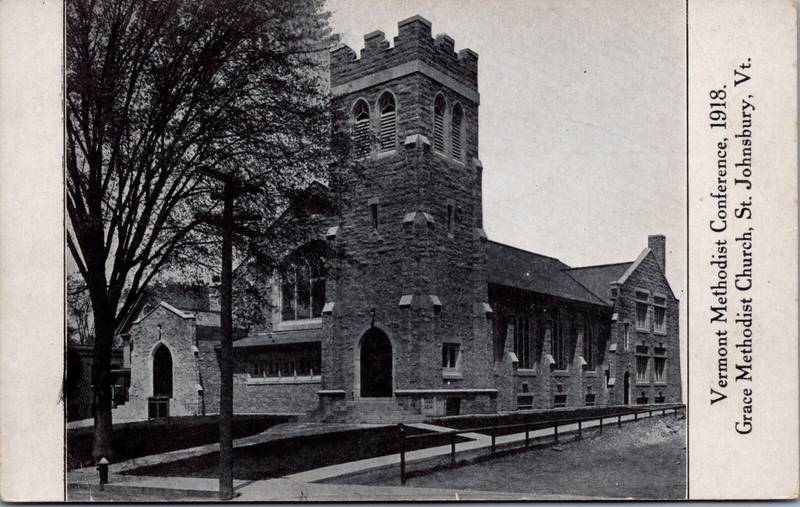 Postcard c1918 Methodist Conference Grace Methodist Church St. Johnsbury Vermont Postcard c1918 Methodist Conference Grace Methodist Church St. Johnsbury Vermont