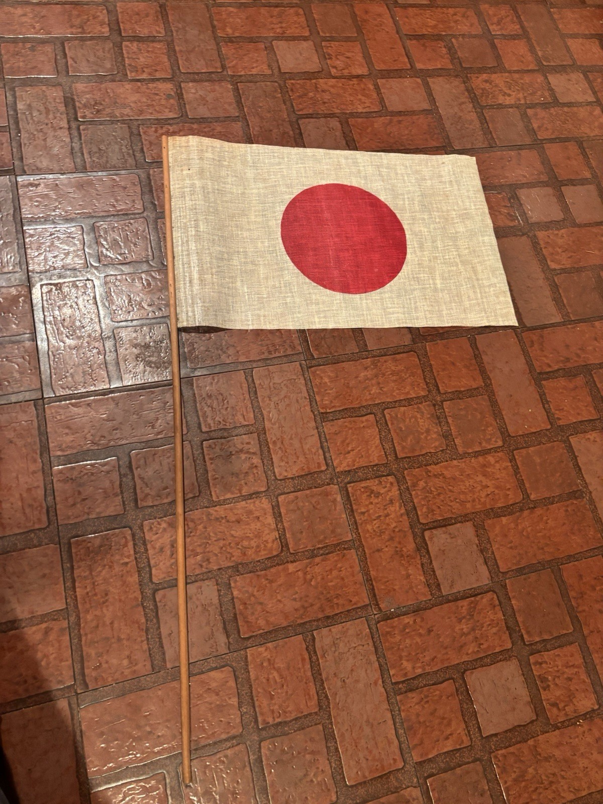 Japanese Flag Veteran WW2 Original 1940s History US Military meatball red 40s