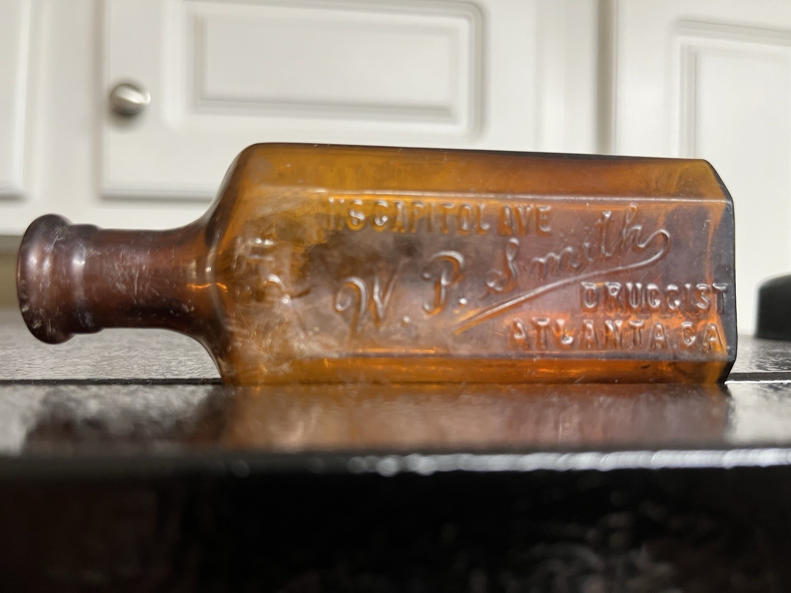 W P Smith Druggist 116 Capitol Ave Atlanta Ga Pharmacy Bottle Georgia