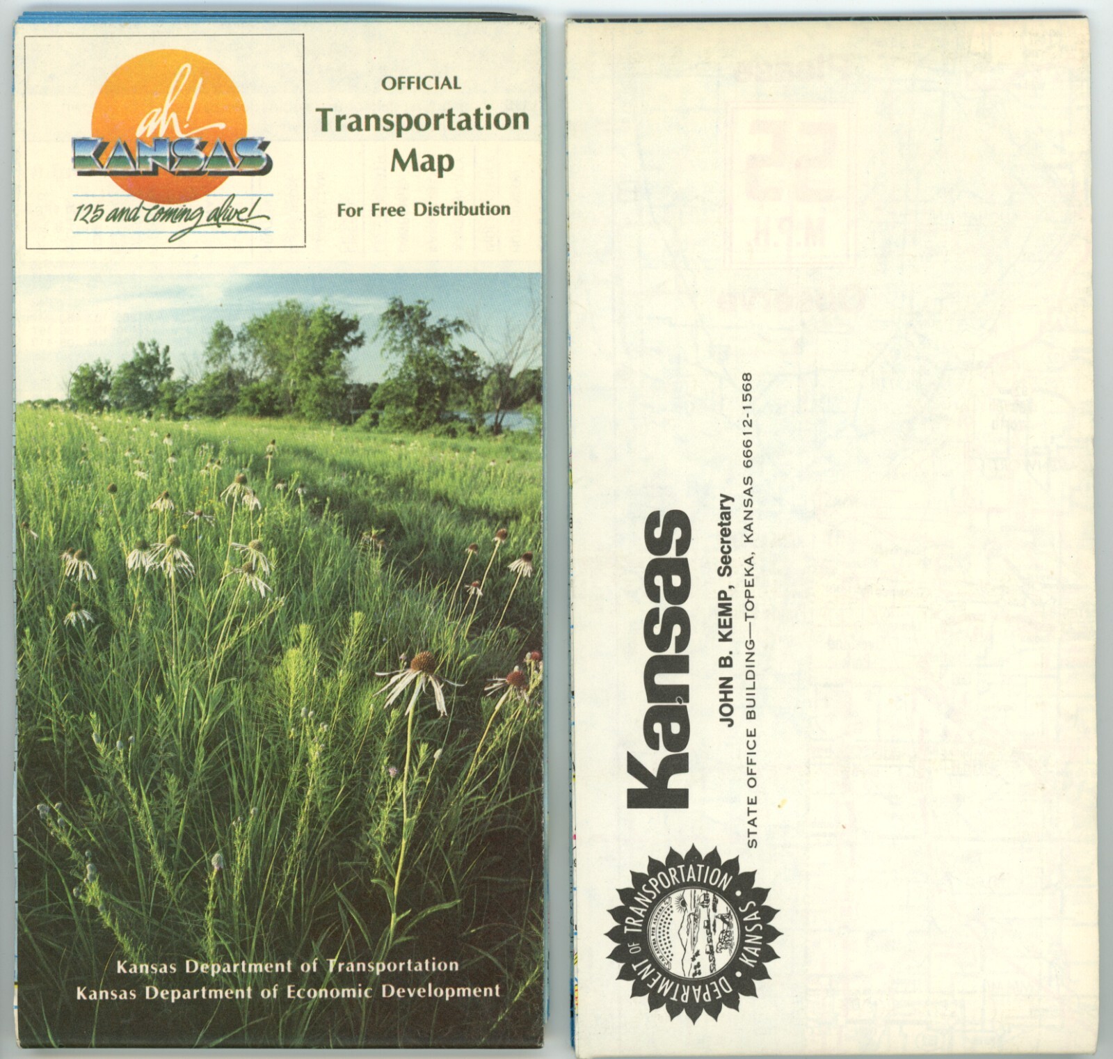 Vintage 1986? Kansas Official Road Map – KS State Highway Commission