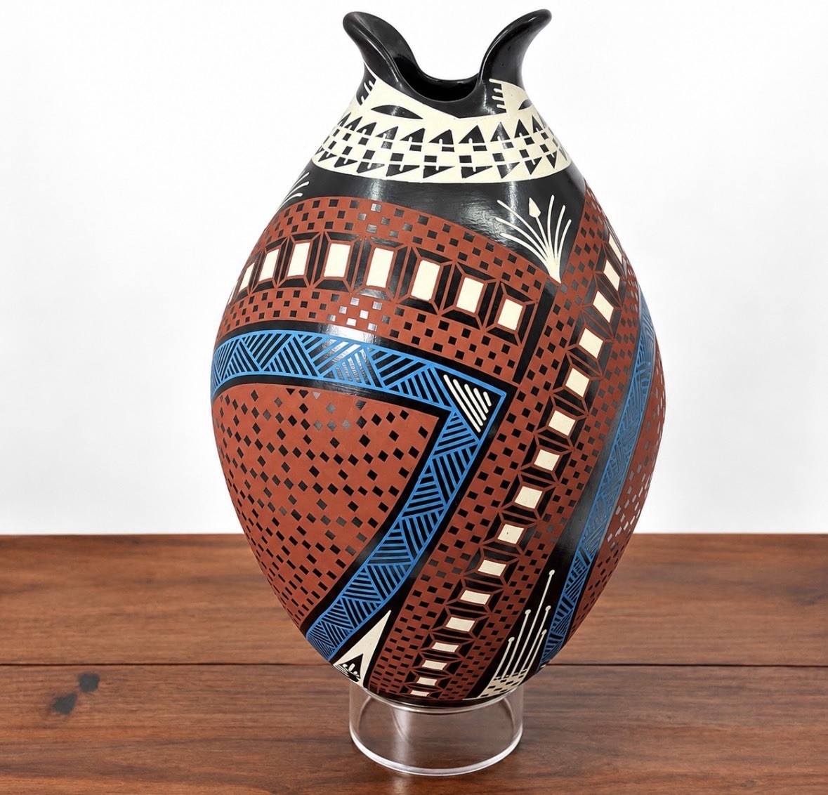 Mata Ortiz Pottery Olla Handmade Pot Signed Efrin Lucero 10x7” Mexico Art Mata Ortiz Pottery Olla Handmade Pot Signed Efrin Lucero 10x7” Mexico Art