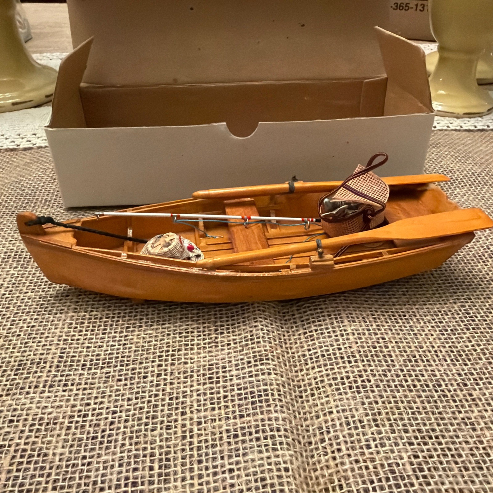 Vintage Wooden Fishing Boat 