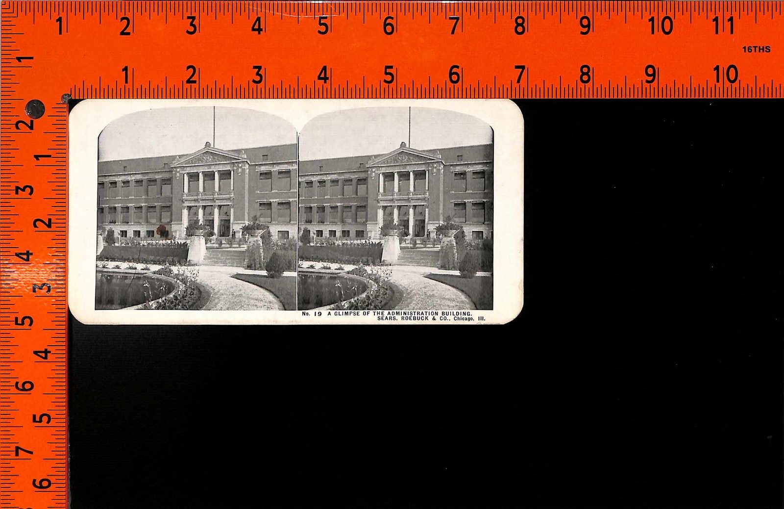 Stereoview Sears Roebuck Co Administration Building Chicago Illinois Photograph