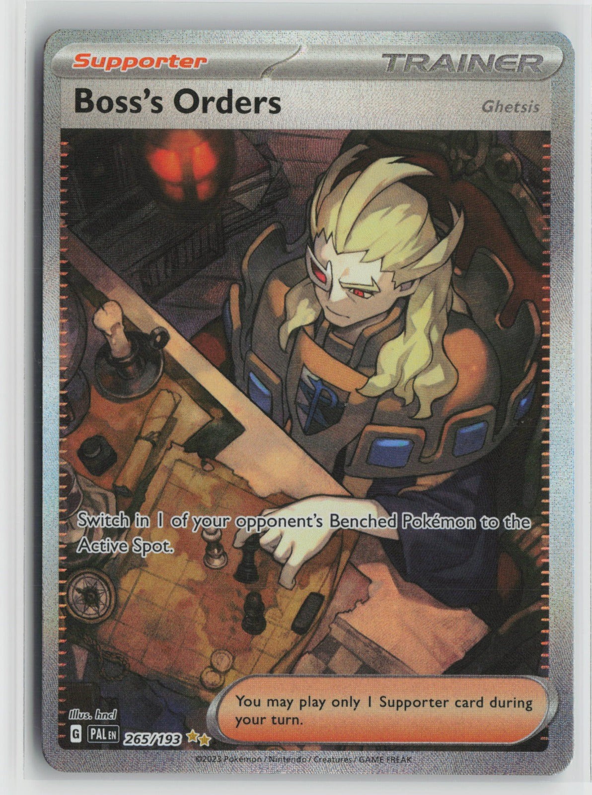 Boss\'s Orders - Special Illustration Rare Holo PAL 265/193 NM