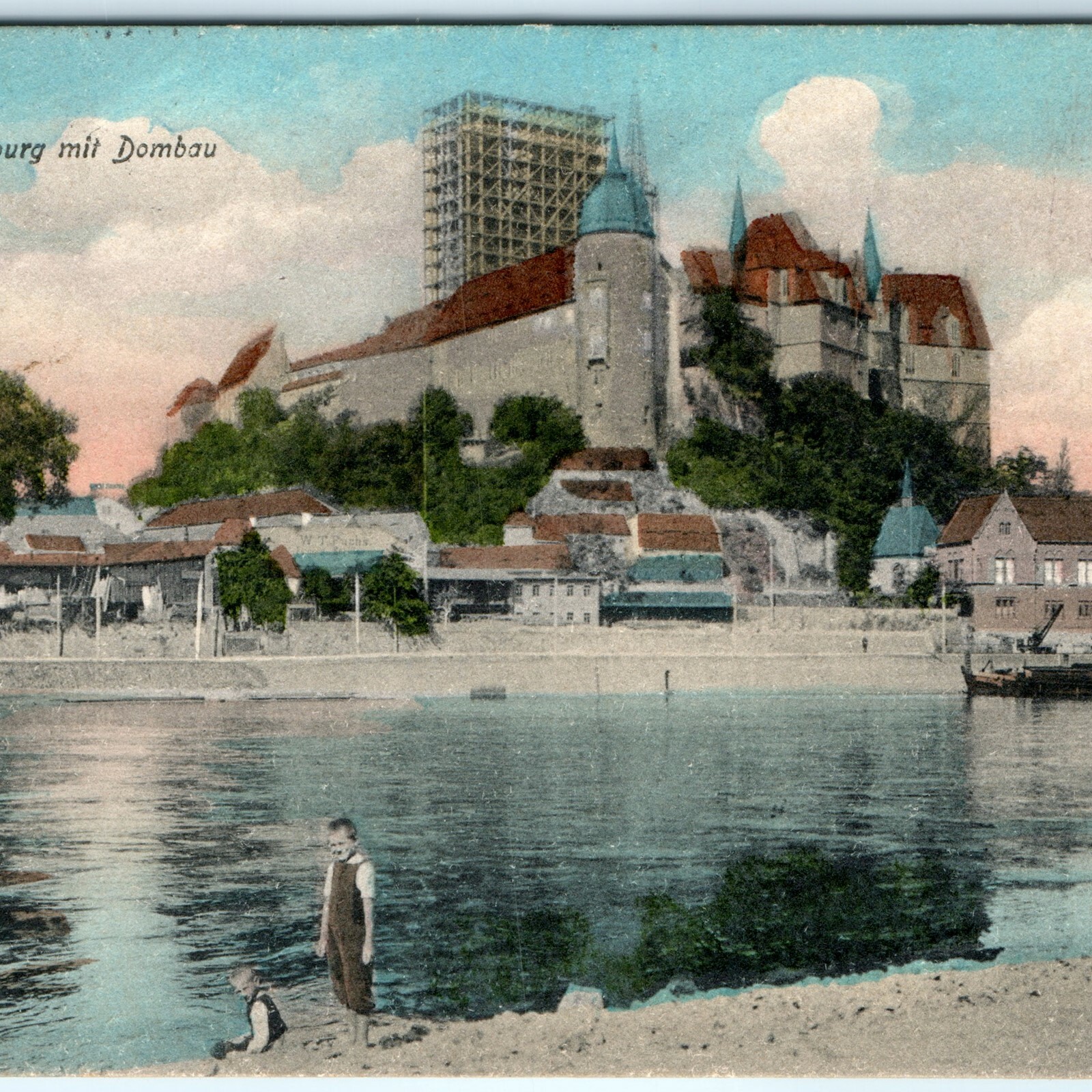 c1900s Meissen Germany Castle Postcard Albrechtsburg Cathedral Scaffolding Elbe c1900s Meissen Germany Castle Postcard Albrechtsburg Cathedral Scaffolding Elbe