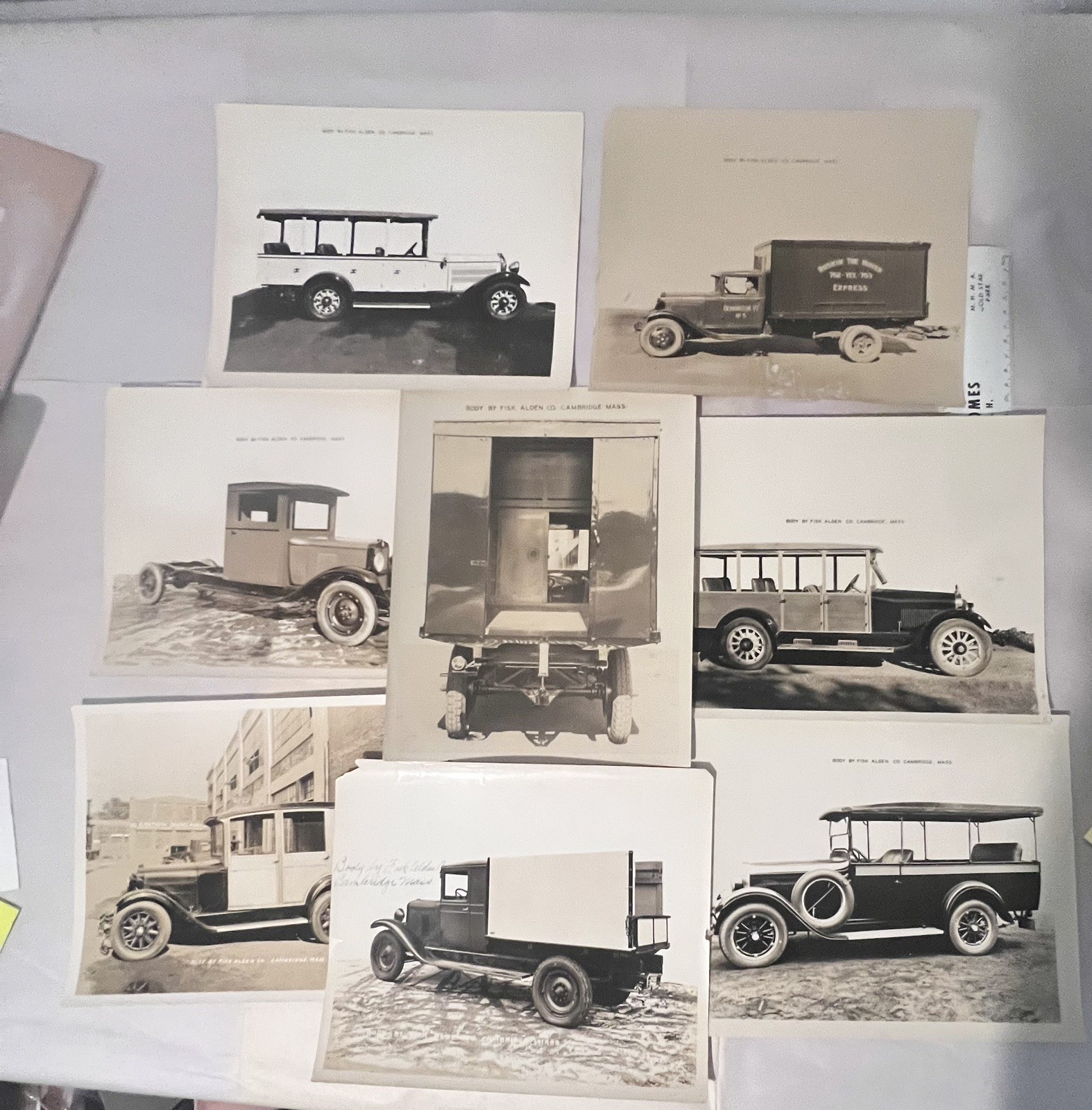 1920s antique TRUCK PHOTOS cambridge ma FISK ALDEN CO ARCHIVE COLLECTION QTY 8 1920s antique TRUCK PHOTOS cambridge ma FISK ALDEN CO ARCHIVE COLLECTION QTY 8