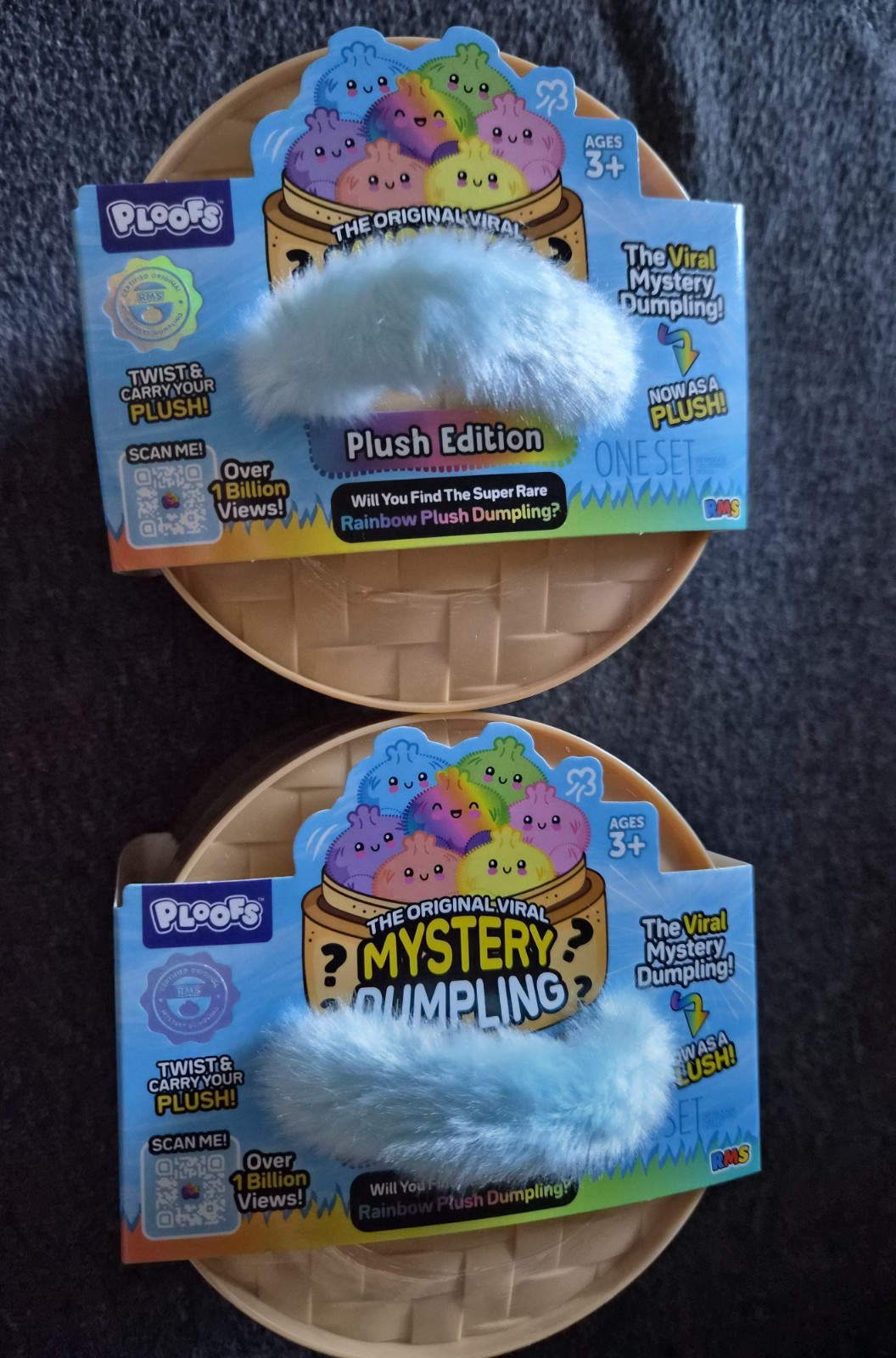 **New Release** RMS Viral Mystery Dumpling PLUSH, Rainbow Plush Edition Set of 2
