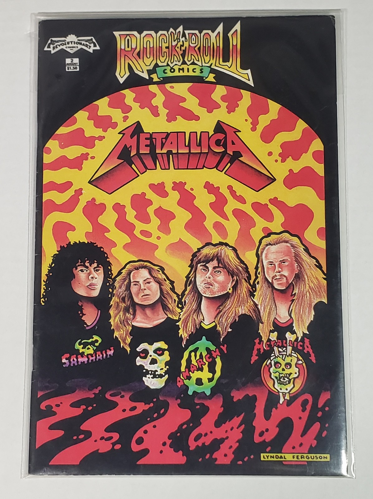 Rock N' Roll Comics Vintage 1989 Metallica Revolutionary Comics Lyndal Ferguson