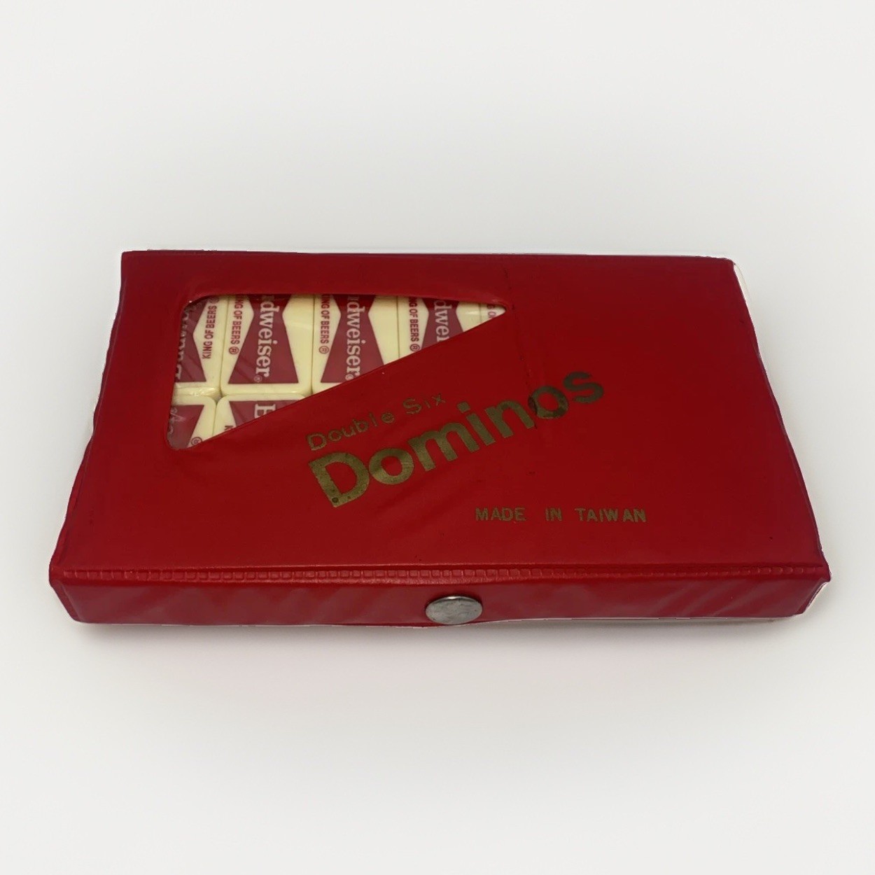 Vintage Double Six Dominoes Budweiser 