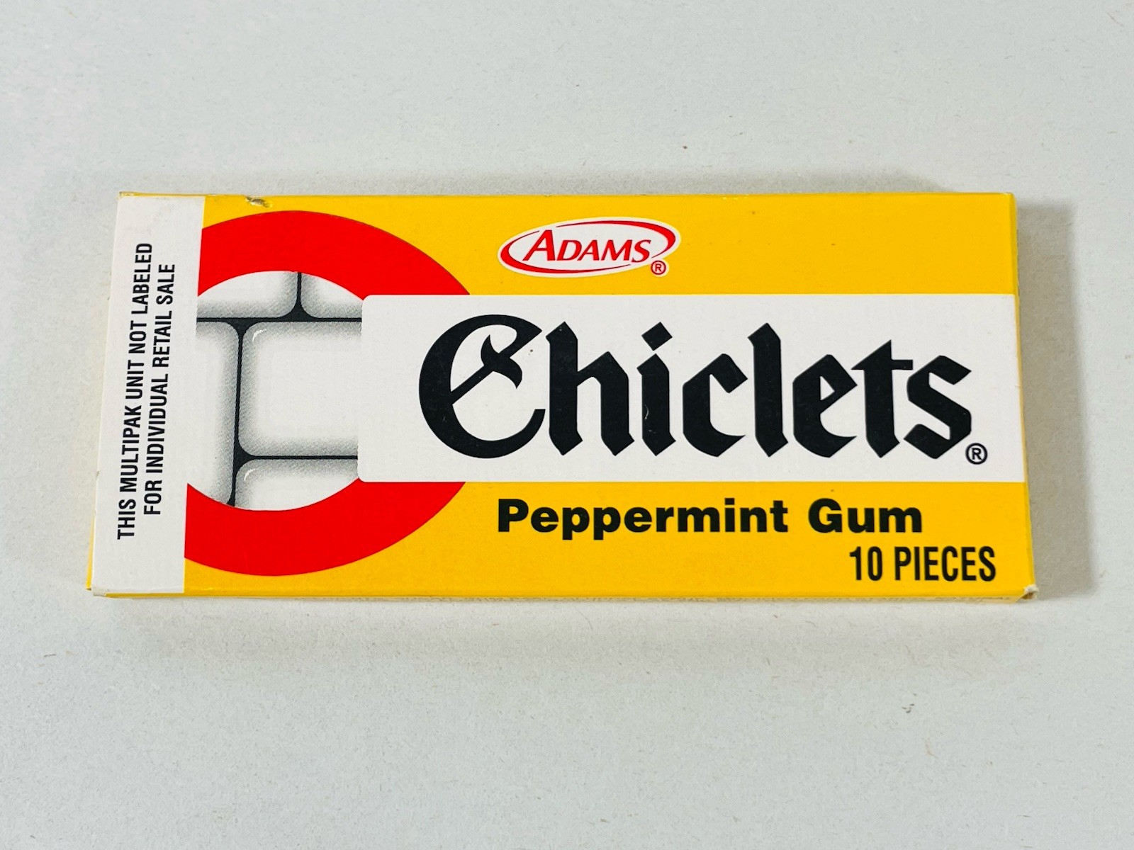 Chiclets Chewing Gum PEPPERMINT ADAMS OPENED/Unsealed pack**COLLECTIBLE**
