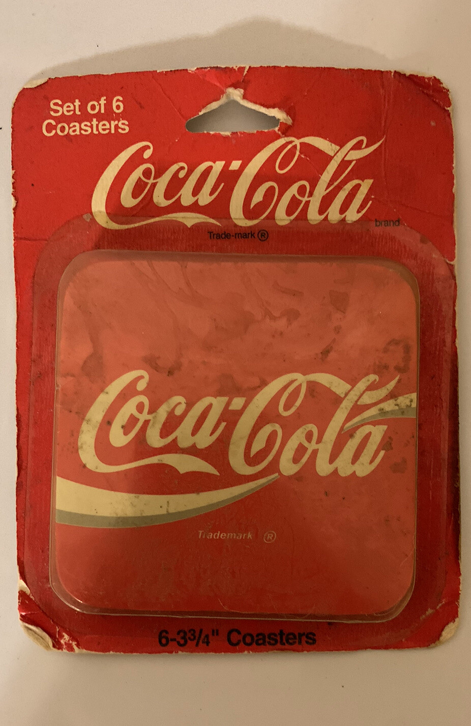 VINTAGE 1994 COCA COLA SET OF 6 PLASTIC/CORK DRINK COASTERS NEW OLD STOCK VINTAGE 1994 COCA COLA SET OF 6 PLASTIC/CORK DRINK COASTERS NEW OLD STOCK