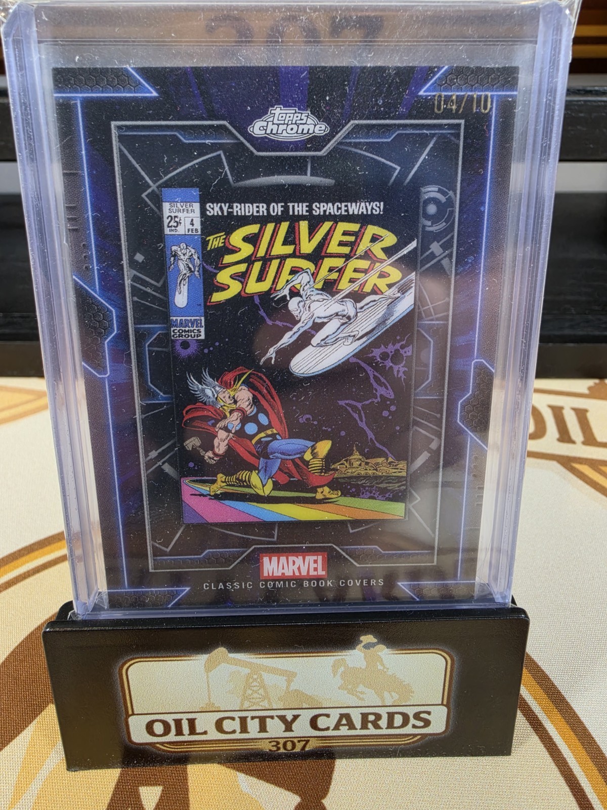 2025 Topps Chrome Marvel-#CC-3 Silver Surfer Comic Book Covers /10