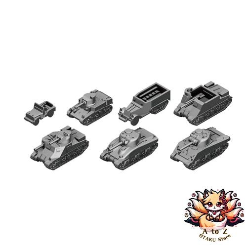 NEW Pit Road 1/700 MI Series World War II U.S. Military Vehicle Set 1 Plastic