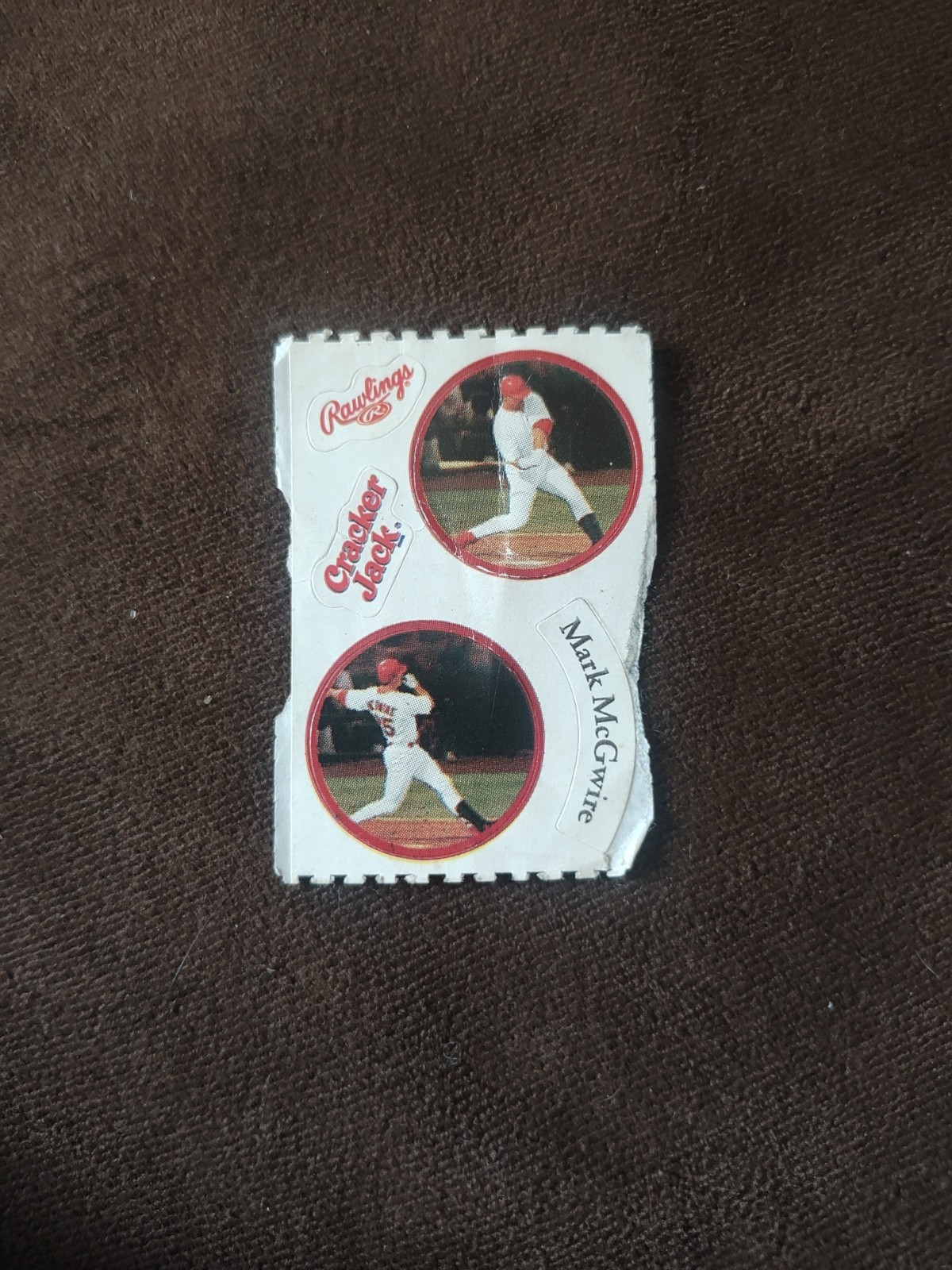 1999 Cracker Jack Mark McGwire Stickers 