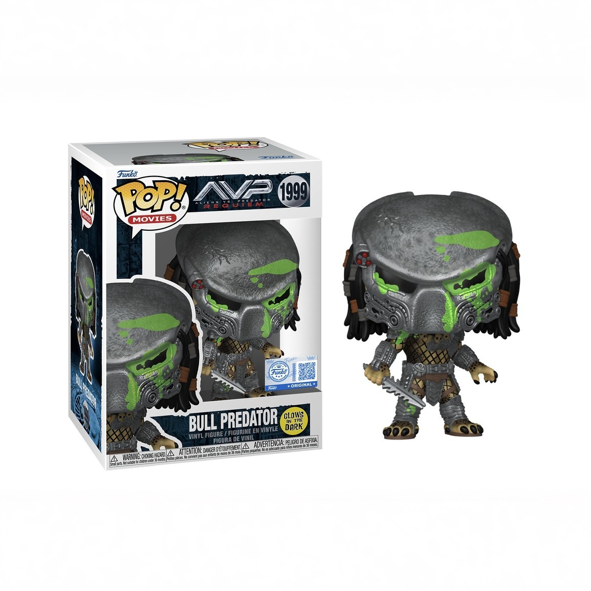Bull Predator Funko AE Exclusive Glow in the dark AVM Requiem #1999 New IN Stock Bull Predator Funko AE Exclusive Glow in the dark AVM Requiem #1999 New IN Stock