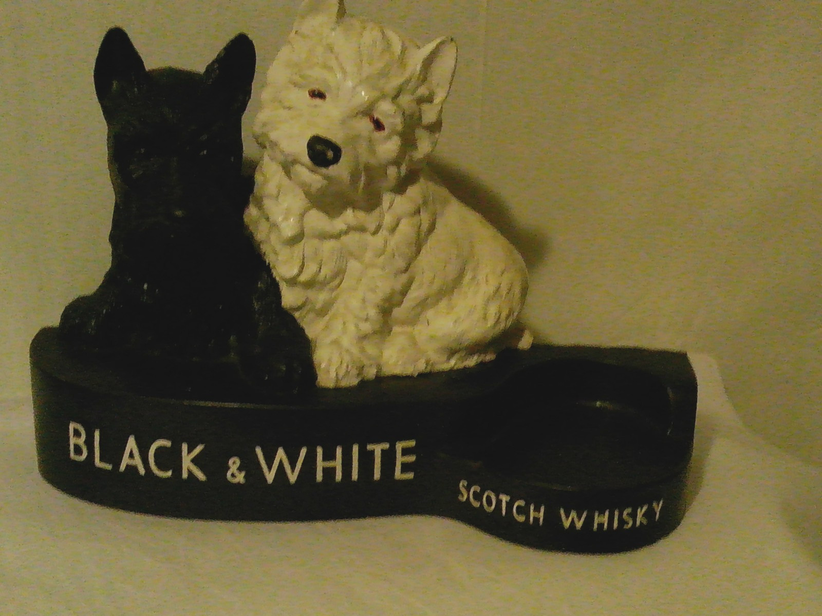 Vintage Black and White Scotch Whiskey Bar Display   12\