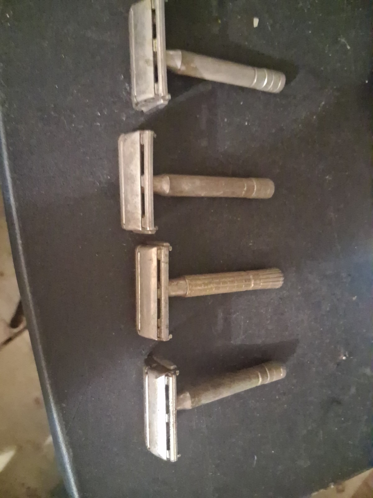 Gillette Safety Razor No Date 4x Lot