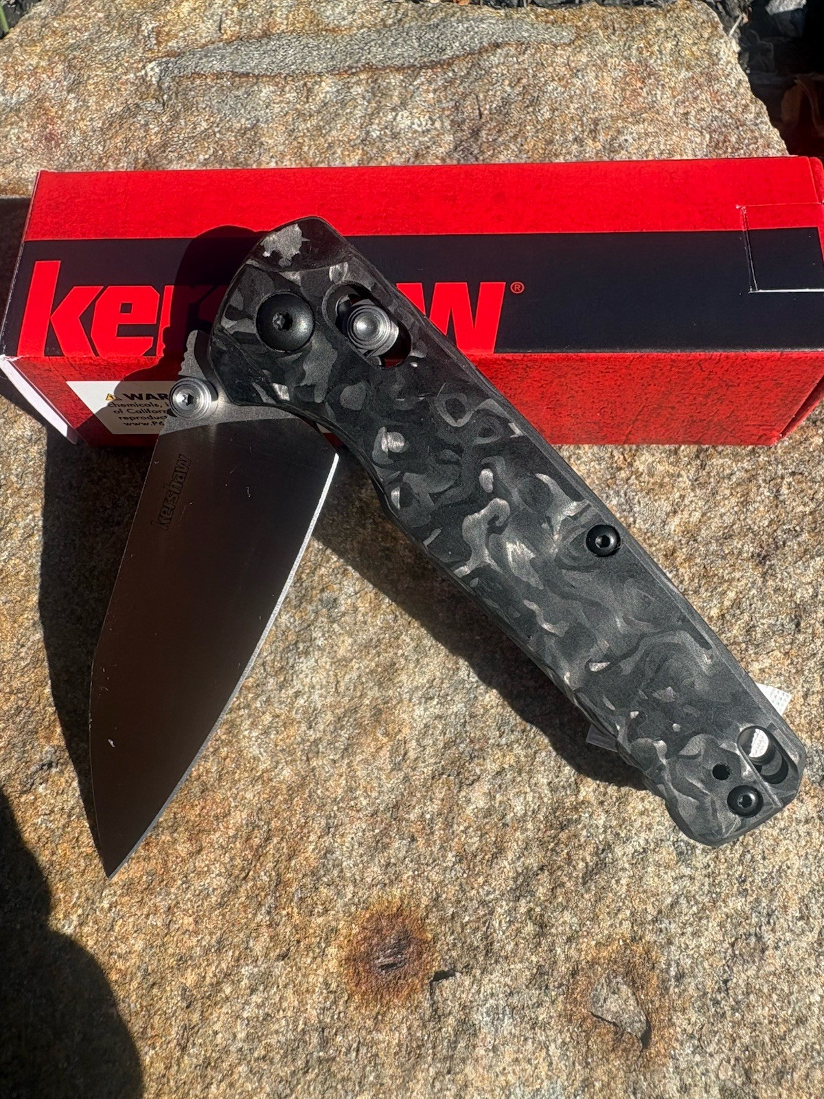 NEW Kershaw Bel Air 6105CF MAGNACUT Reverse Tanto Axis Lock Carbon Fiber Handle NEW Kershaw Bel Air 6105CF MAGNACUT Reverse Tanto Axis Lock Carbon Fiber Handle