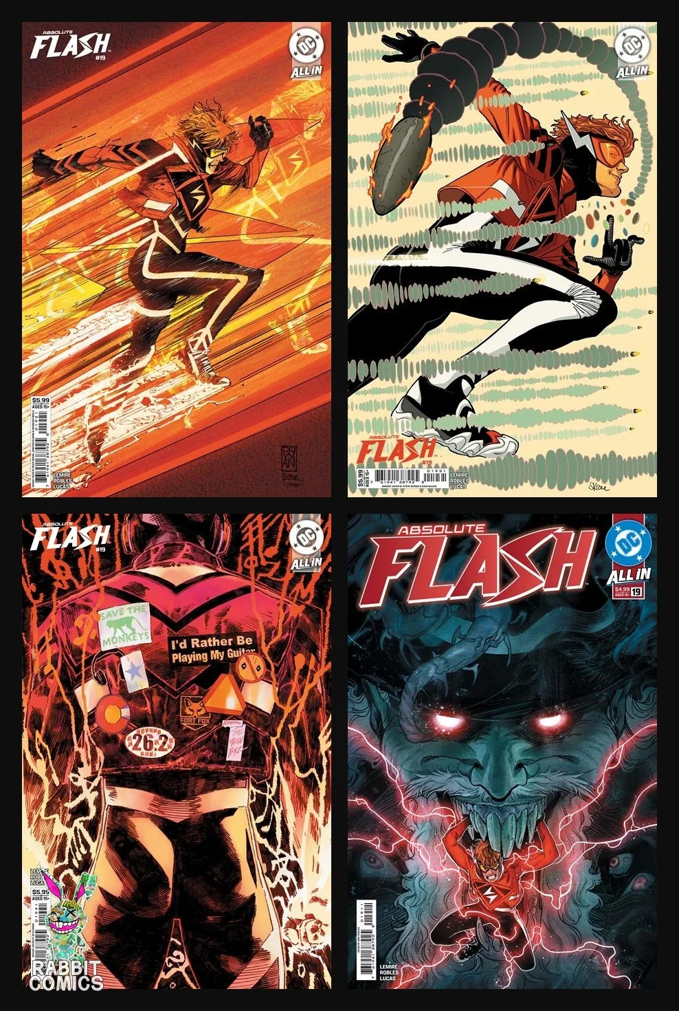ABSOLUTE FLASH #19 CVR A, B, C, D | 4 Book Bundle ABSOLUTE FLASH #19 CVR A, B, C, D | 4 Book Bundle
