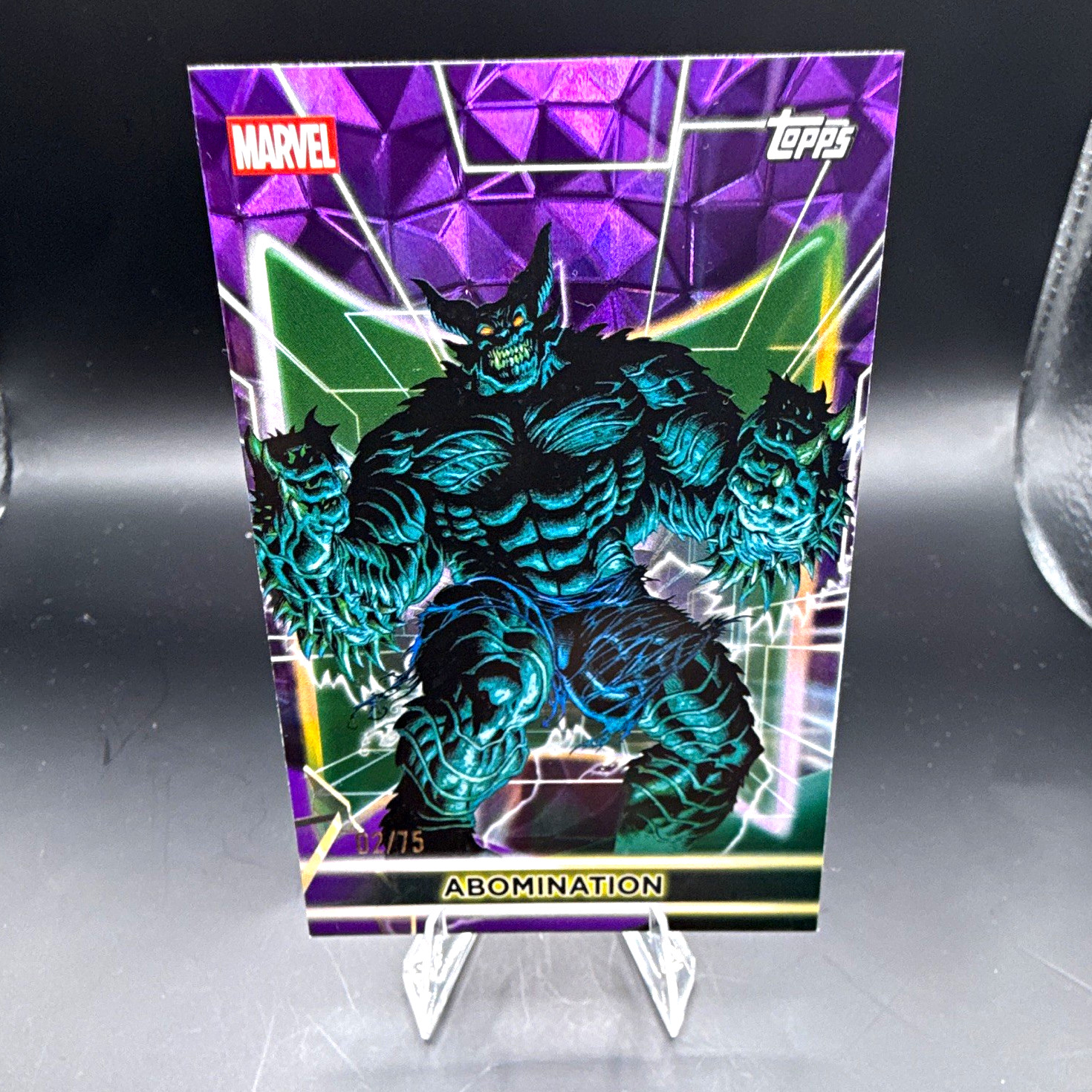 Topps 2023 Topps Chrome Marvel Abomination #134 Purple Parallel /75