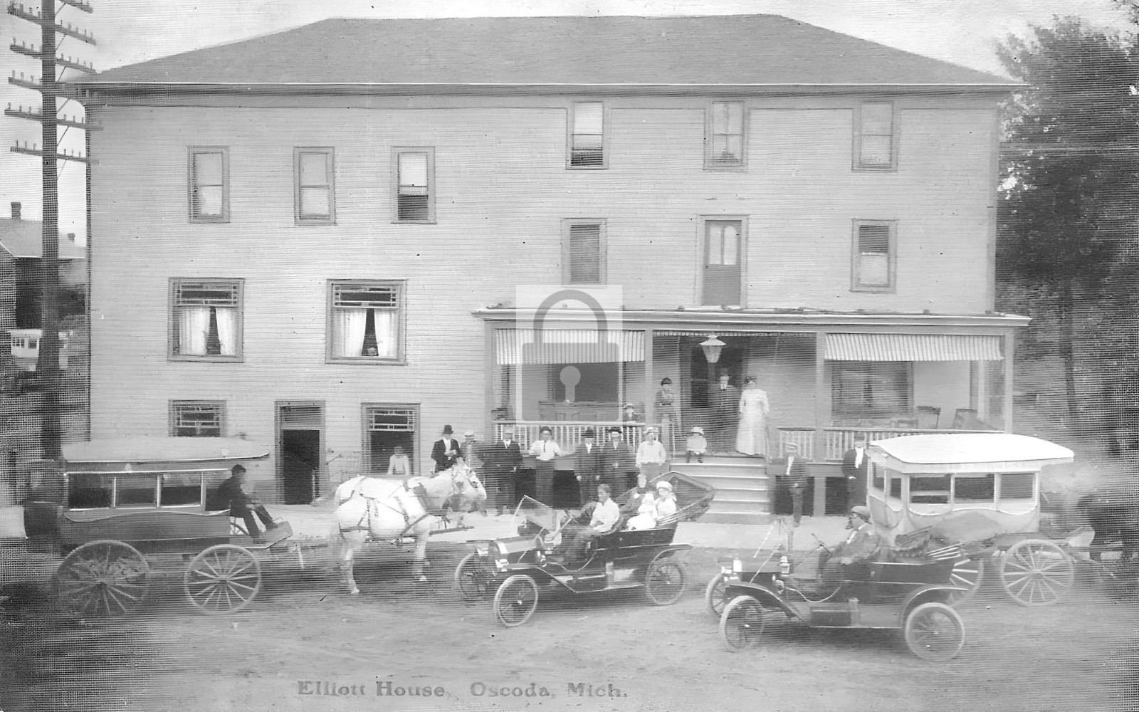 Elliott House Oscoda Michigan MI - Reprint
