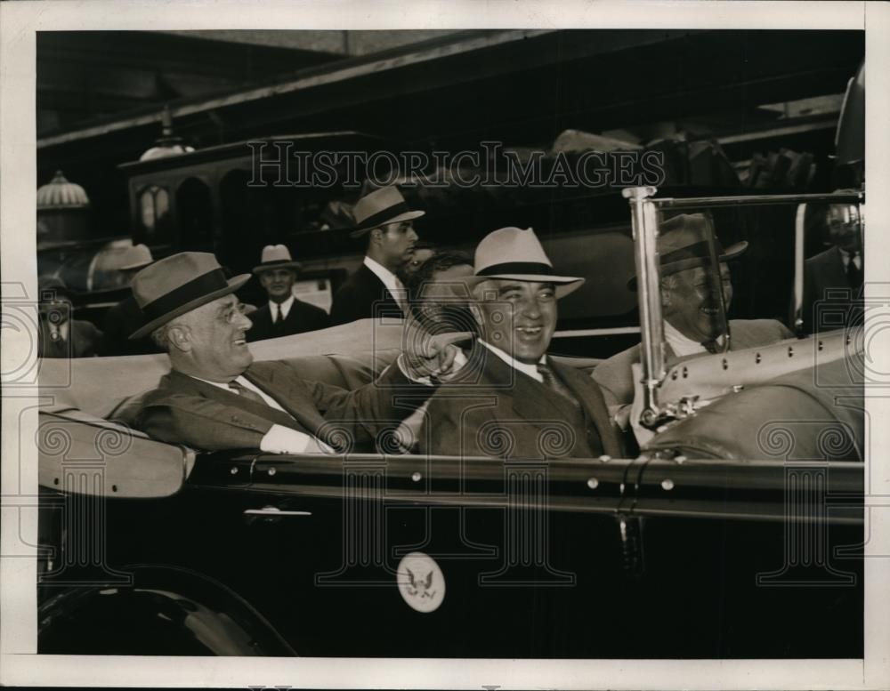 1939 Press Photo Wash DC President Franklin D Roosevelt & capt DC Callaghan 1939 Press Photo Wash DC President Franklin D Roosevelt & capt DC Callaghan