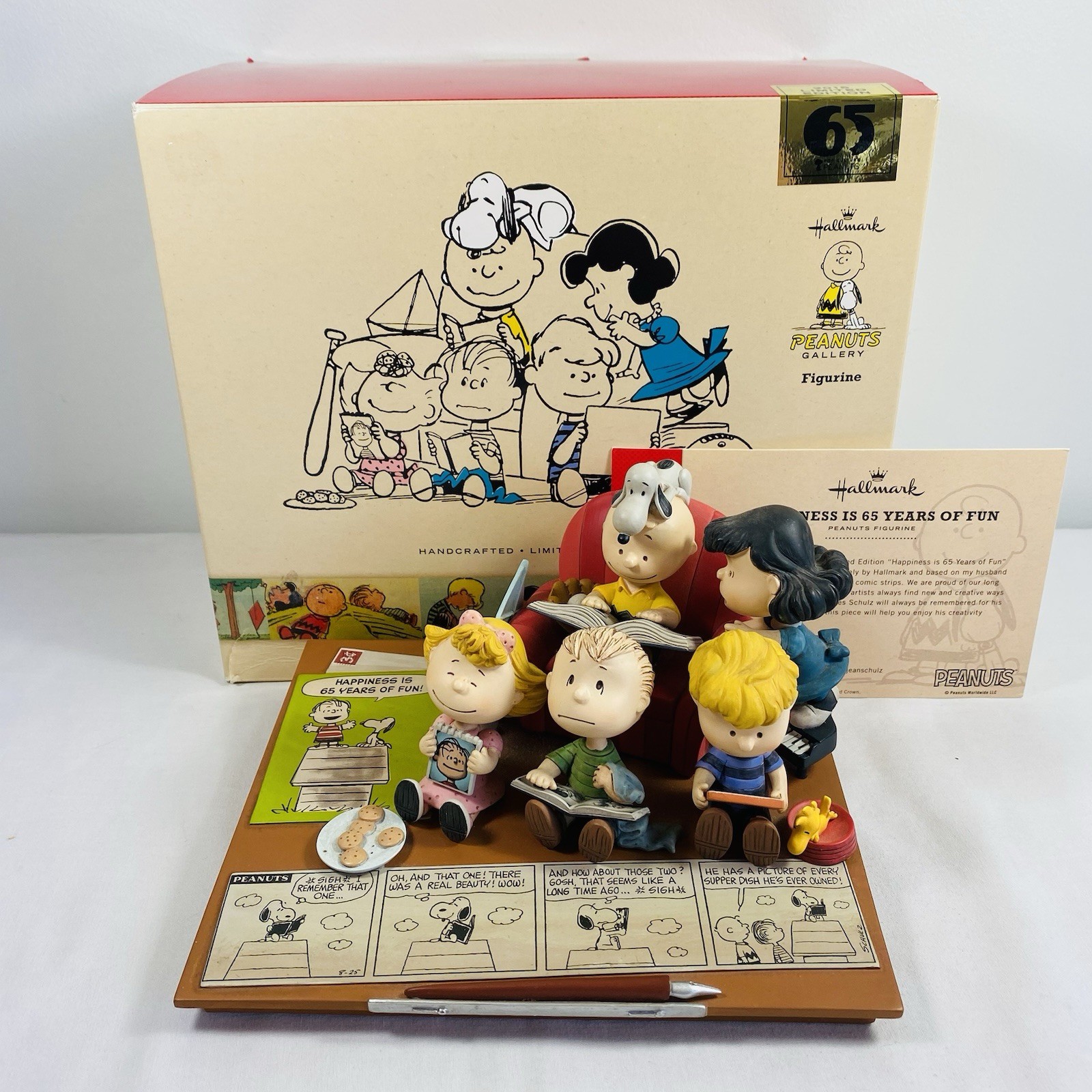 Hallmark 2015 Ltd Ed Peanuts Figurine Happiness is 65 Years of Fun Charlie Brown Hallmark 2015 Ltd Ed Peanuts Figurine Happiness is 65 Years of Fun Charlie Brown
