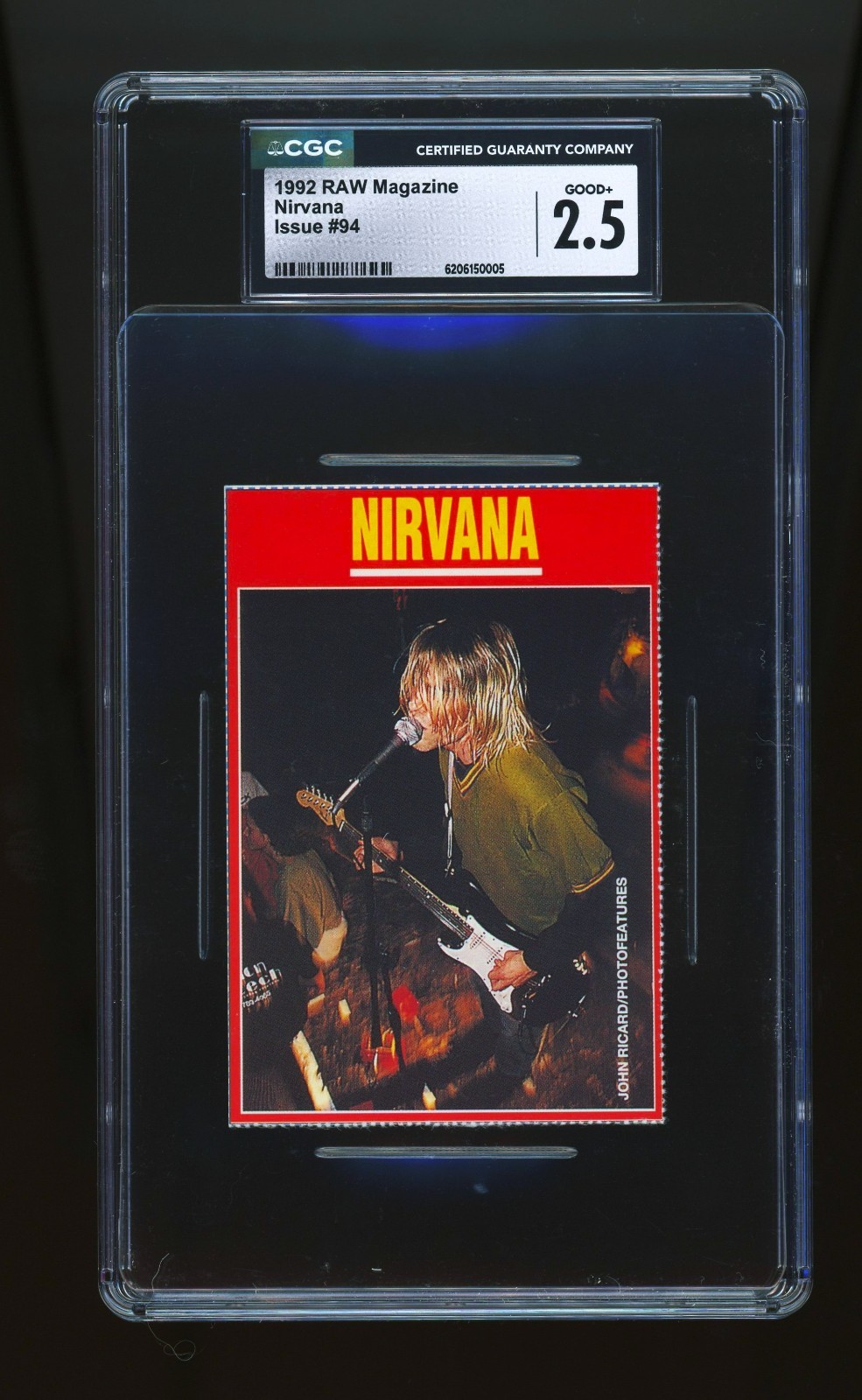 SUPER RARE 1992 RAW Magazine Nirvana (Kurt Cobain) (CGC 2.5) (POP 1/1 Higher) SUPER RARE 1992 RAW Magazine Nirvana (Kurt Cobain) (CGC 2.5) (POP 1/1 Higher)