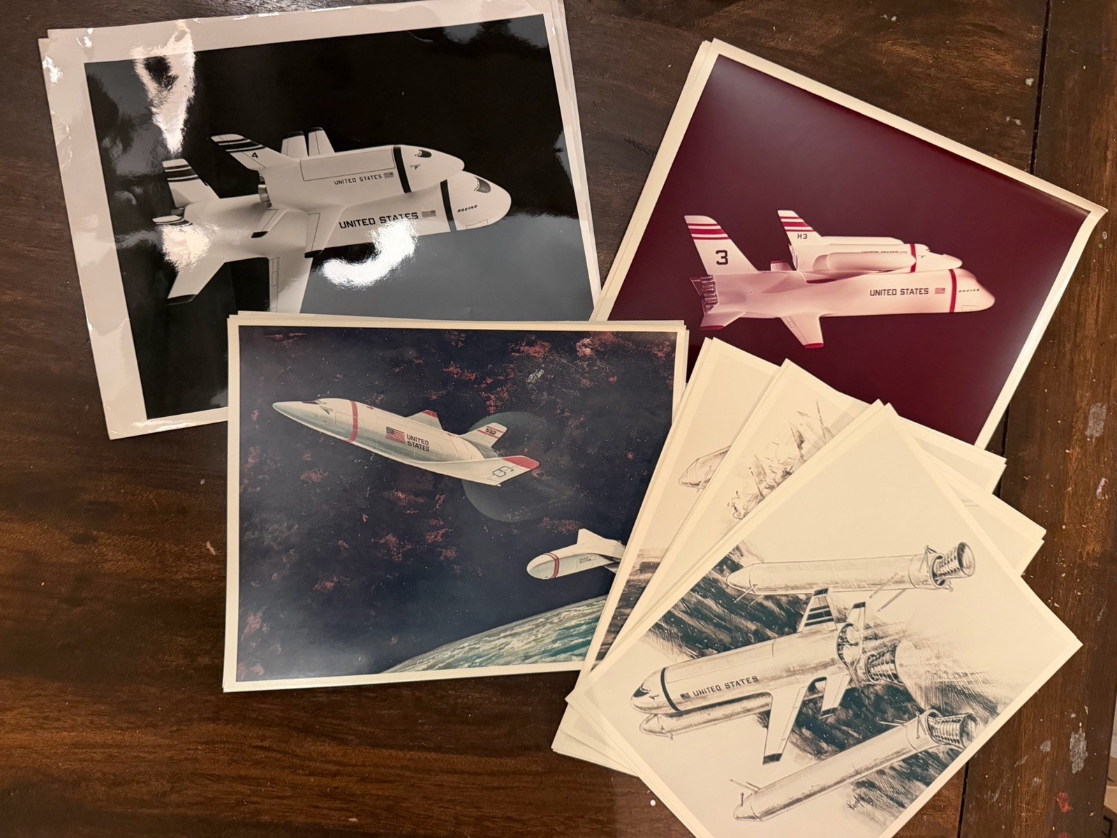 Vintage 1970s Grumman Boeing NASA Space Shuttle Concept Photos Lot 21