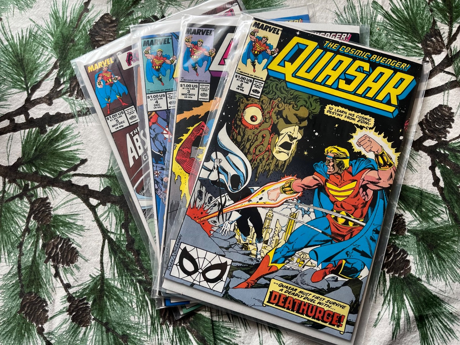 Marvel Comics: Quasar #2-5 1989 F/VF Marvel Comics: Quasar #2-5 1989 F/VF