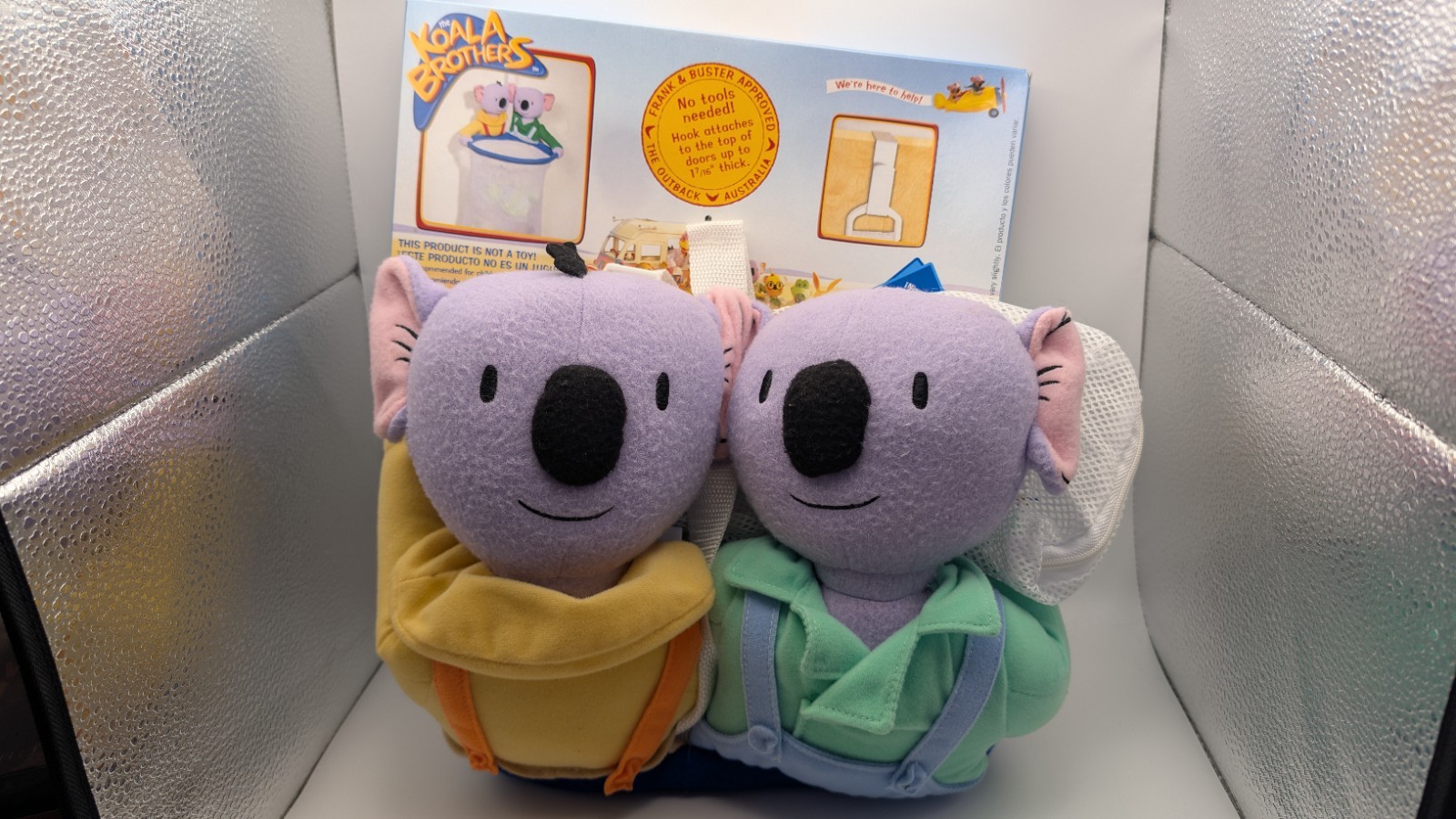 Vintage Playhouse Disney Koala Brothers Catch-All Bag Door Hanger RARE 2005