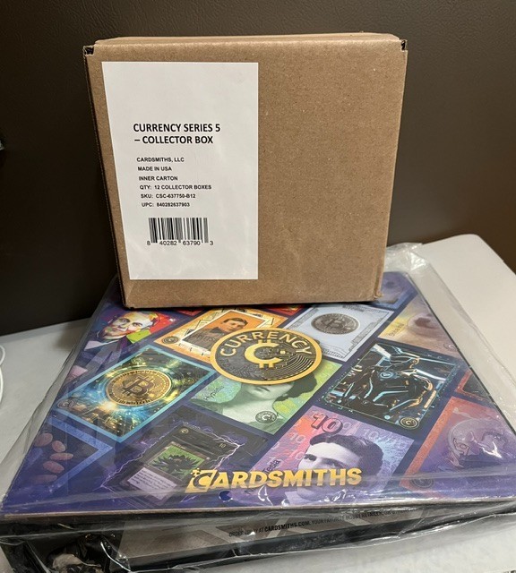 CARDSMITHS CURRENCY SERIES 5 COLLECTOR BOX INNER CASE (12 BOXES) SEALED W/BINDER