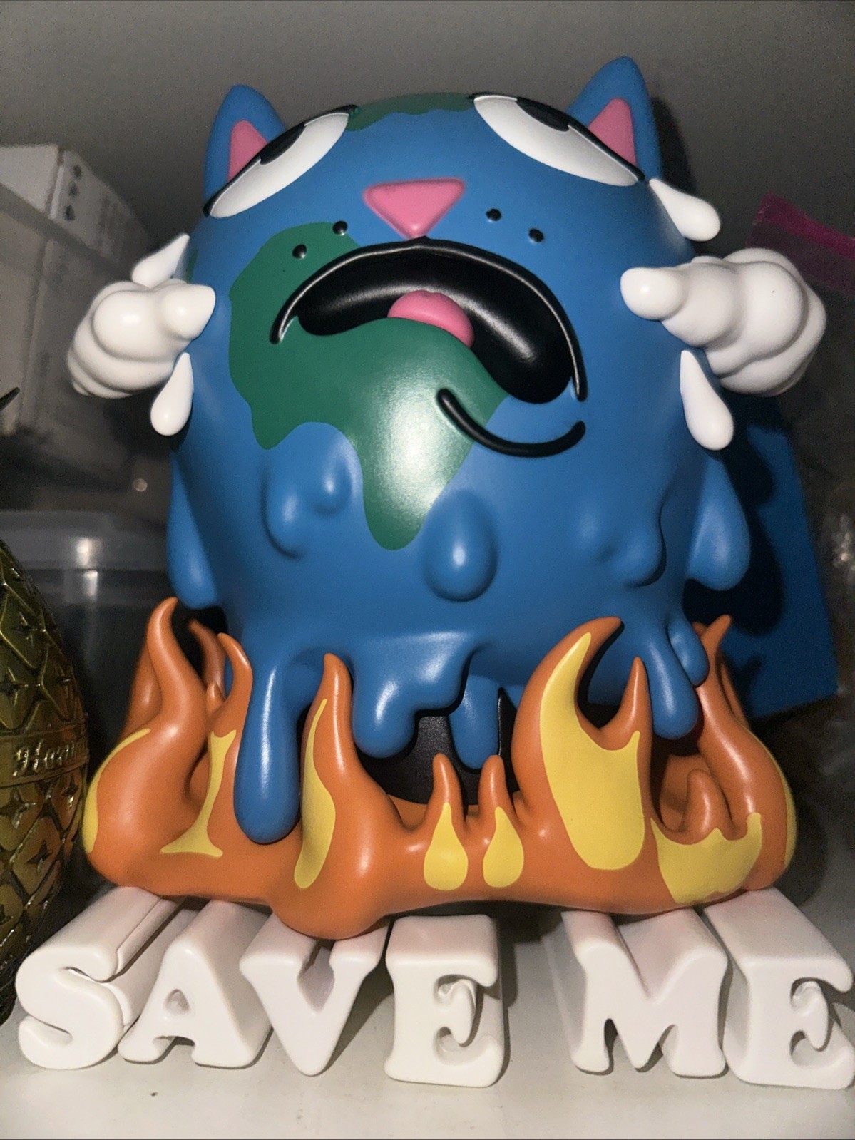 Ripndip Lord Nermal Save The World Vinyl Figure Limited Edition Designer Toy