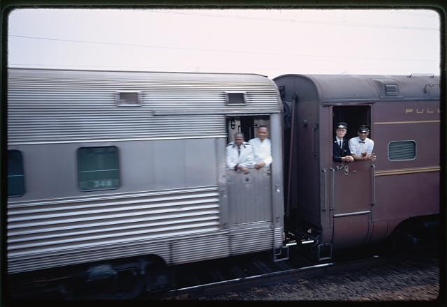 Photo:Robert Kennedy Train 1968 Pullman Railroad Car Officers Screenshot