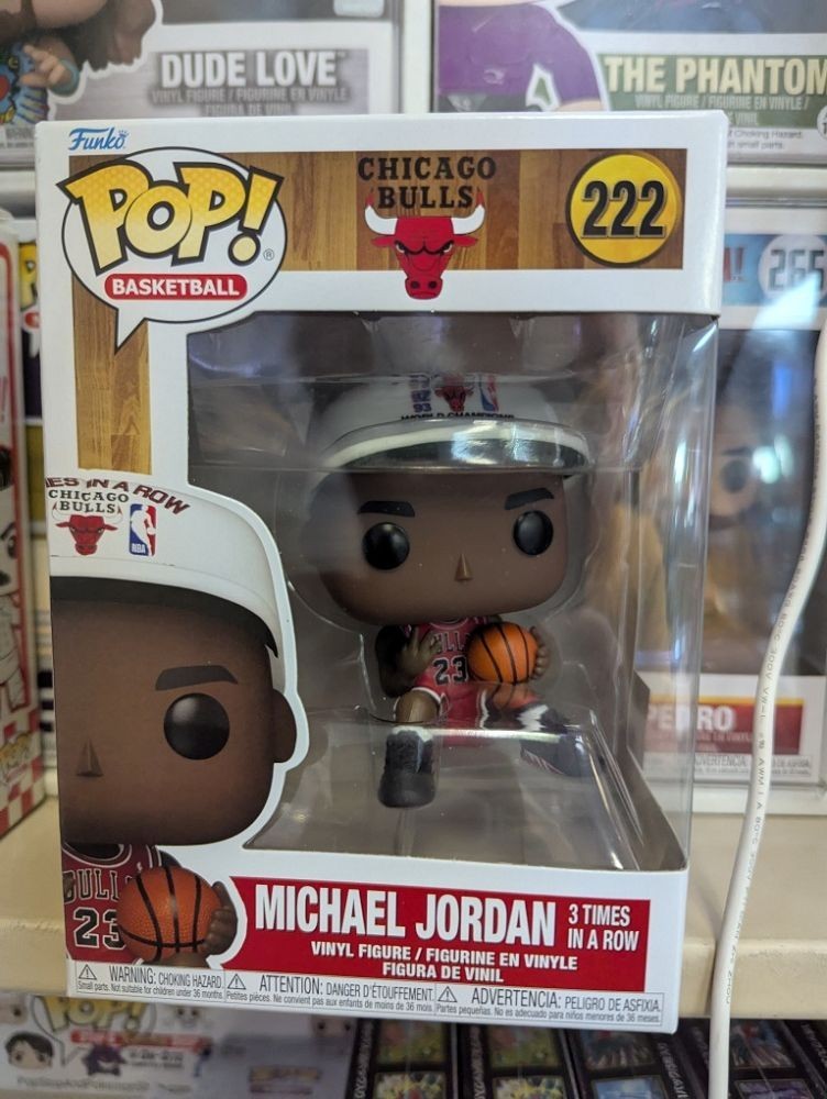 NBA Chicago Bulls – Michael Jordan “3 Times in a Row” Funko Pop #222 NBA Chicago Bulls – Michael Jordan “3 Times in a Row” Funko Pop #222