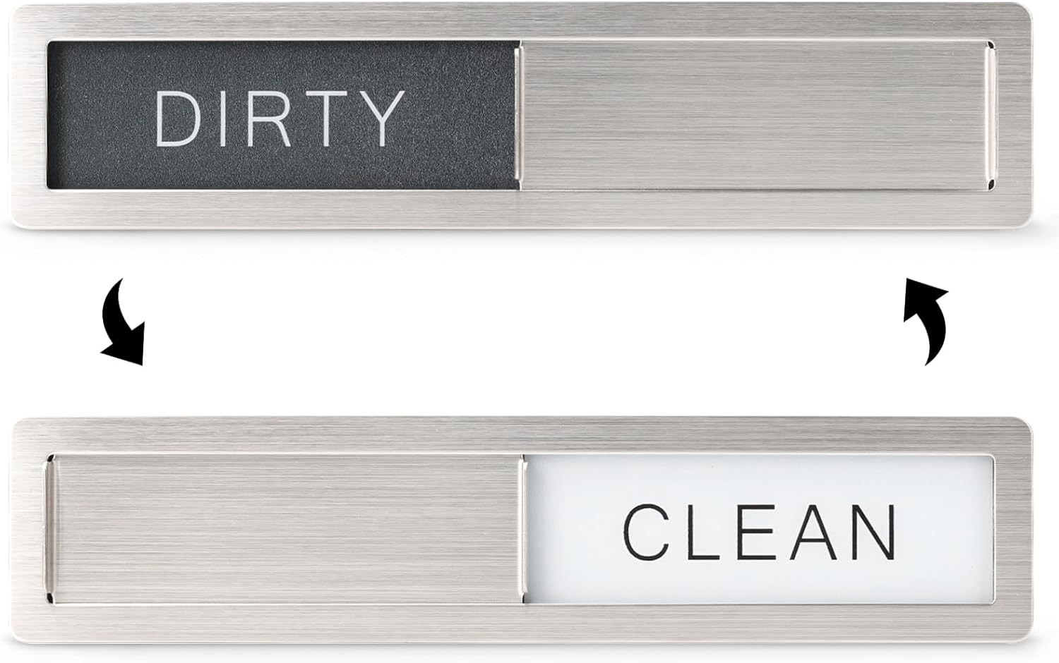 Kitchentour Dishwasher Magnet Clean Dirty Sign, Premium Stainless Steel Kitchentour Dishwasher Magnet Clean Dirty Sign, Premium Stainless Steel