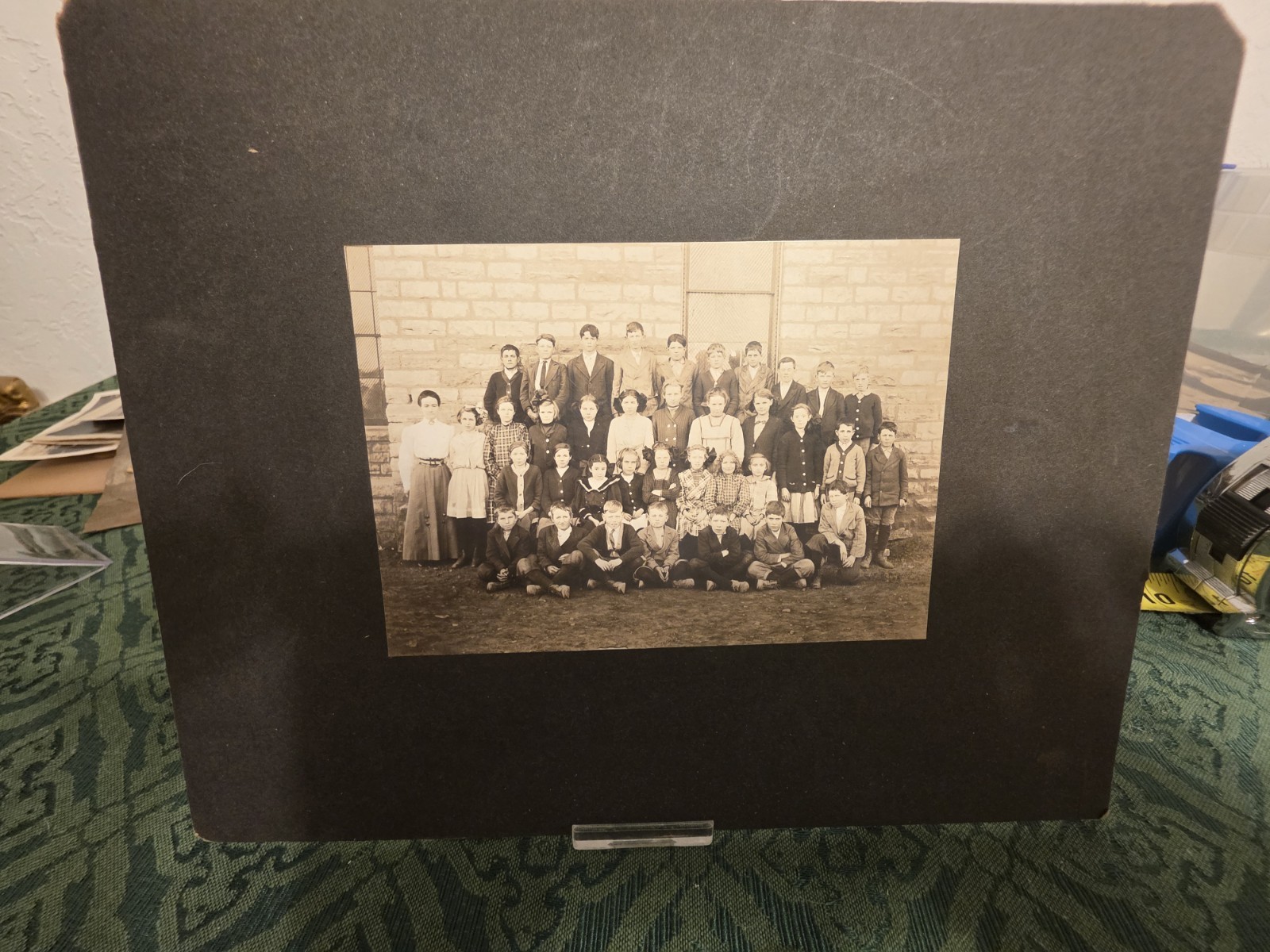 Antique Early 1900s Altus School Class Photo Forest Gray Teacher Oklahoma