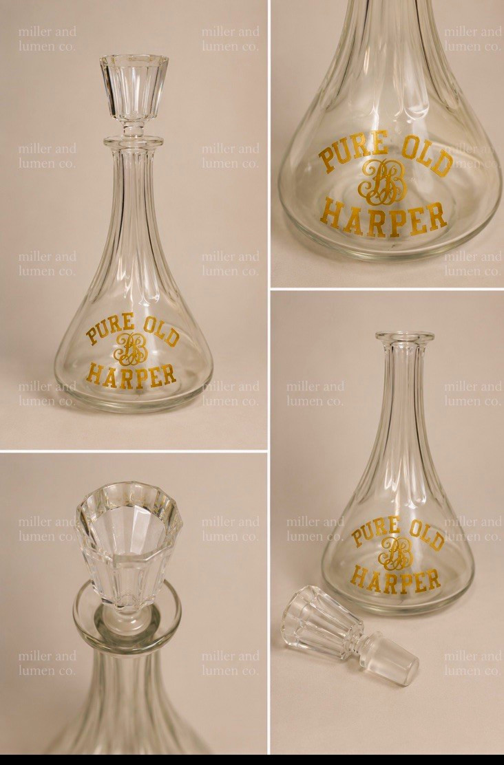 Antique I.W. Harper Pre-Prohibition Gold Gilt Whiskey Decanter (c. 1890-1910) Antique I.W. Harper Pre-Prohibition Gold Gilt Whiskey Decanter (c. 1890-1910)