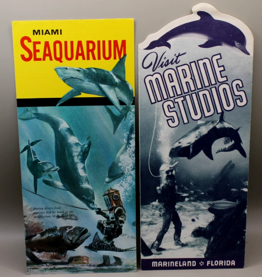 MarineLand Seaquarium Florida Aquarium Travel Brochures Vintage MarineLand Seaquarium Florida Aquarium Travel Brochures Vintage