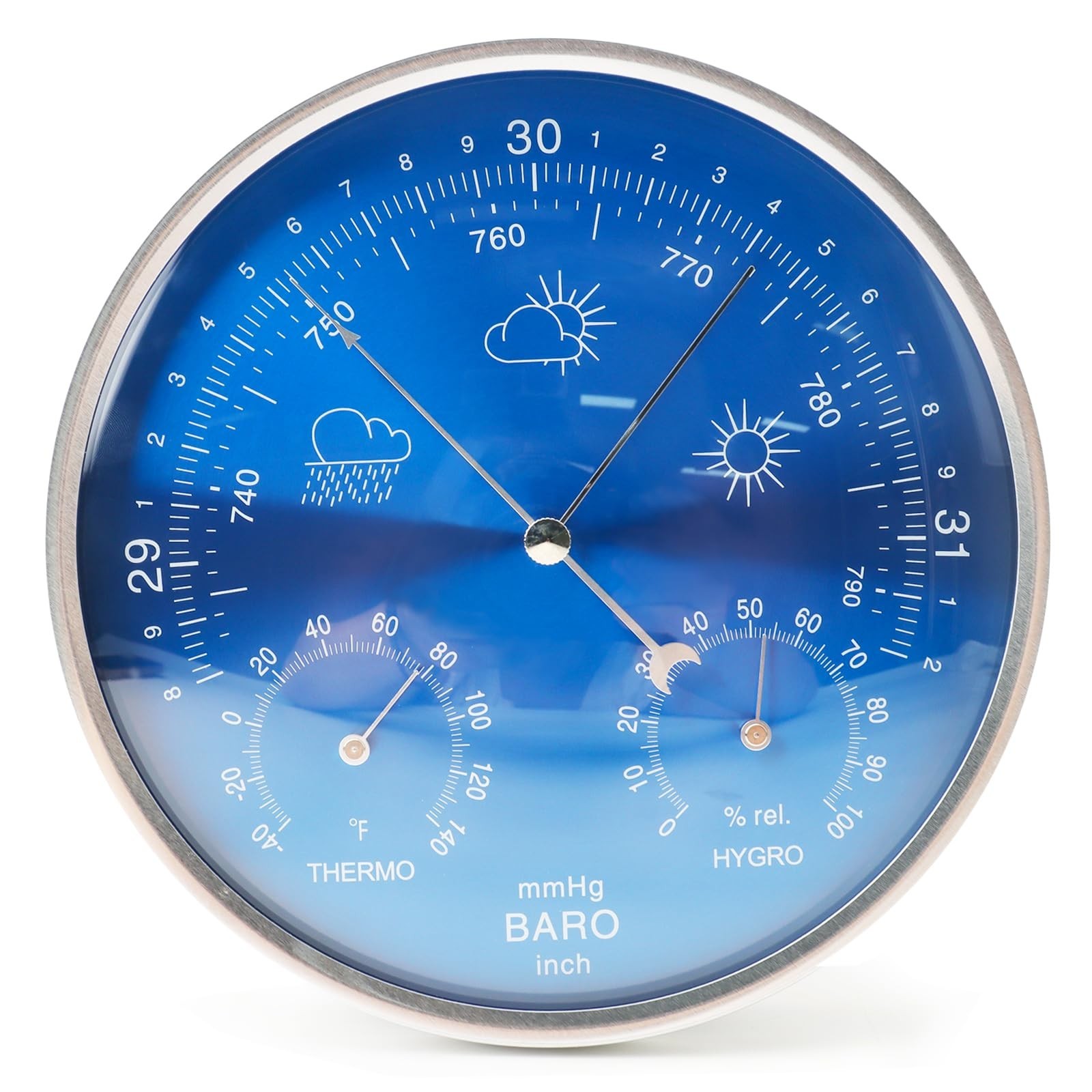 3-in-1 All-Season Wall Hanging Thermometer, Barometer, Hygrometer, Accurate P... 3-in-1 All-Season Wall Hanging Thermometer, Barometer, Hygrometer, Accurate P...
