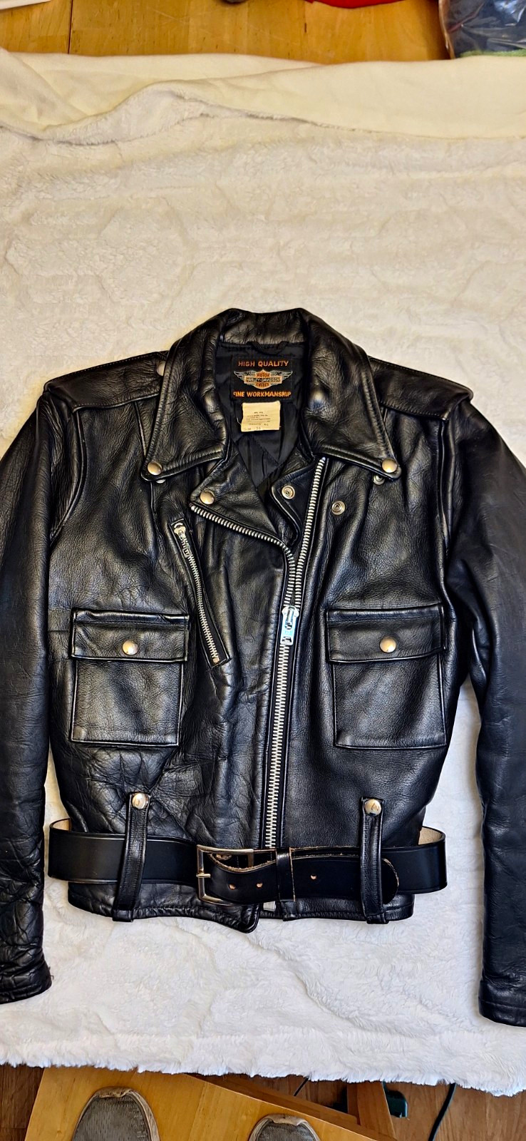 RARE 1950s Vintage Harley Davidson Cycle Queen Leather Jacket Women's RARE 1950s Vintage Harley Davidson Cycle Queen Leather Jacket Women's