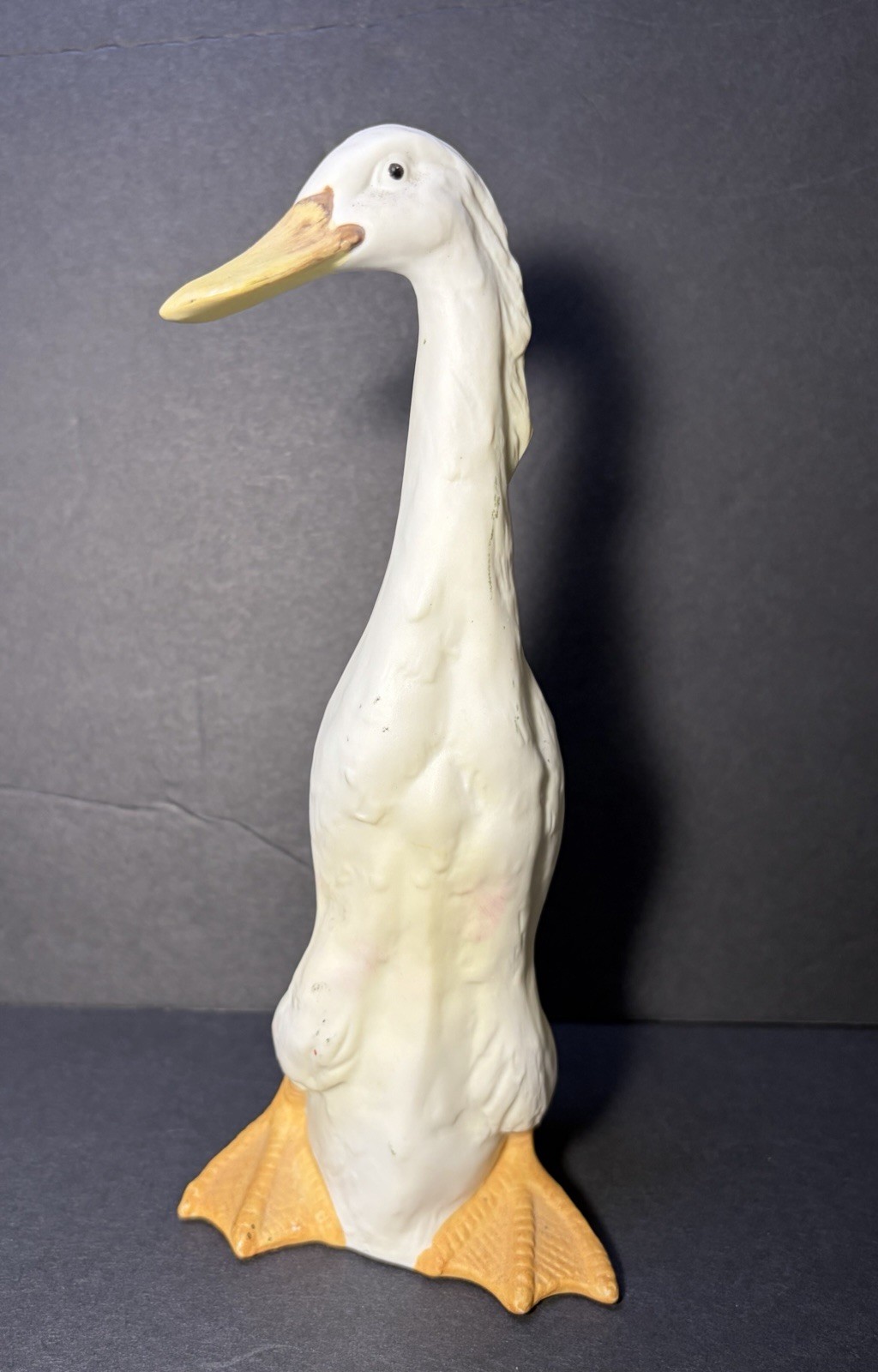 Indian Runner Duck Bisque Porcelain Angeline Originals Figurine 8 1/2 In