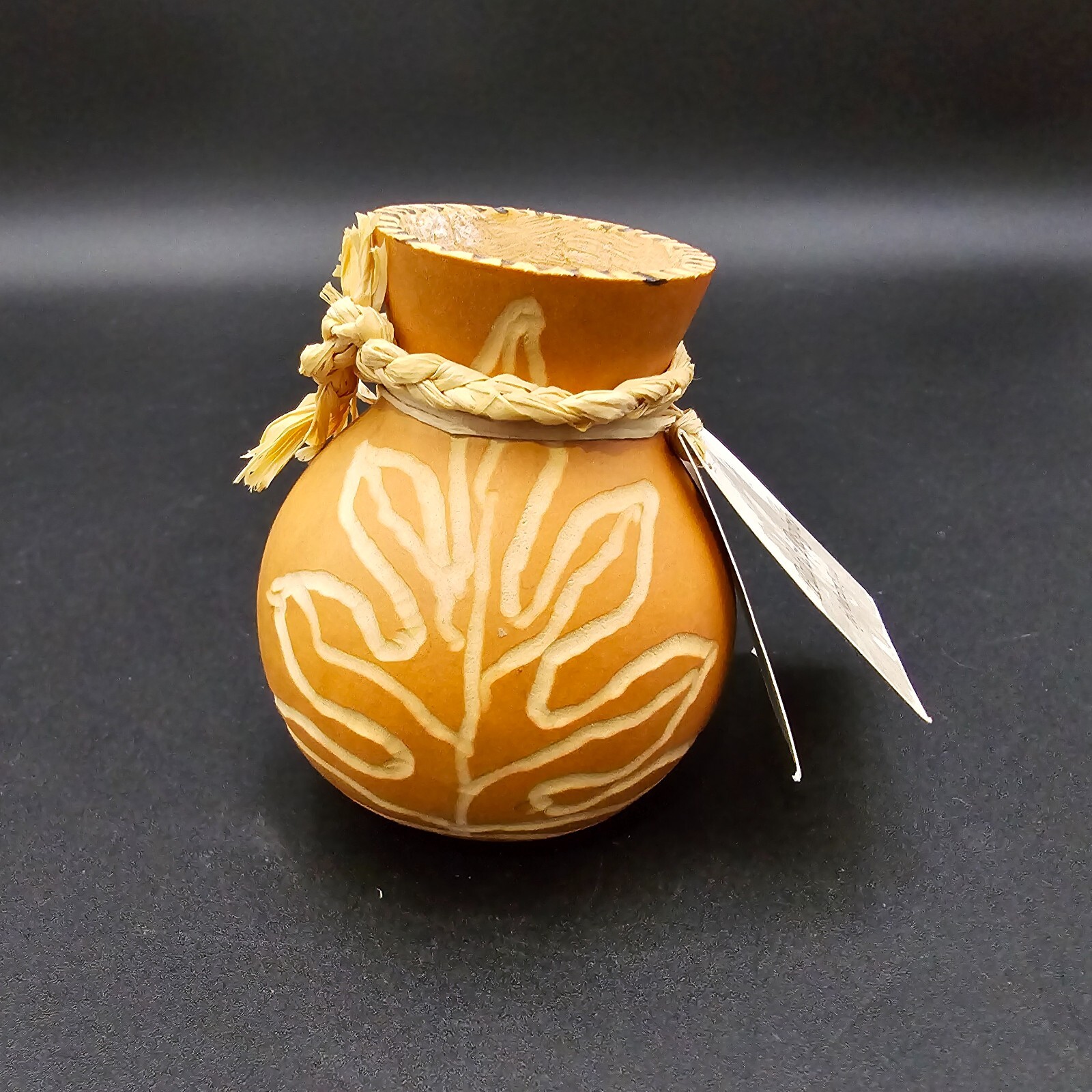 Carved Gourd Hawaiian Folk Art Vase Pala Ai Designs Marian Kaaa 3\