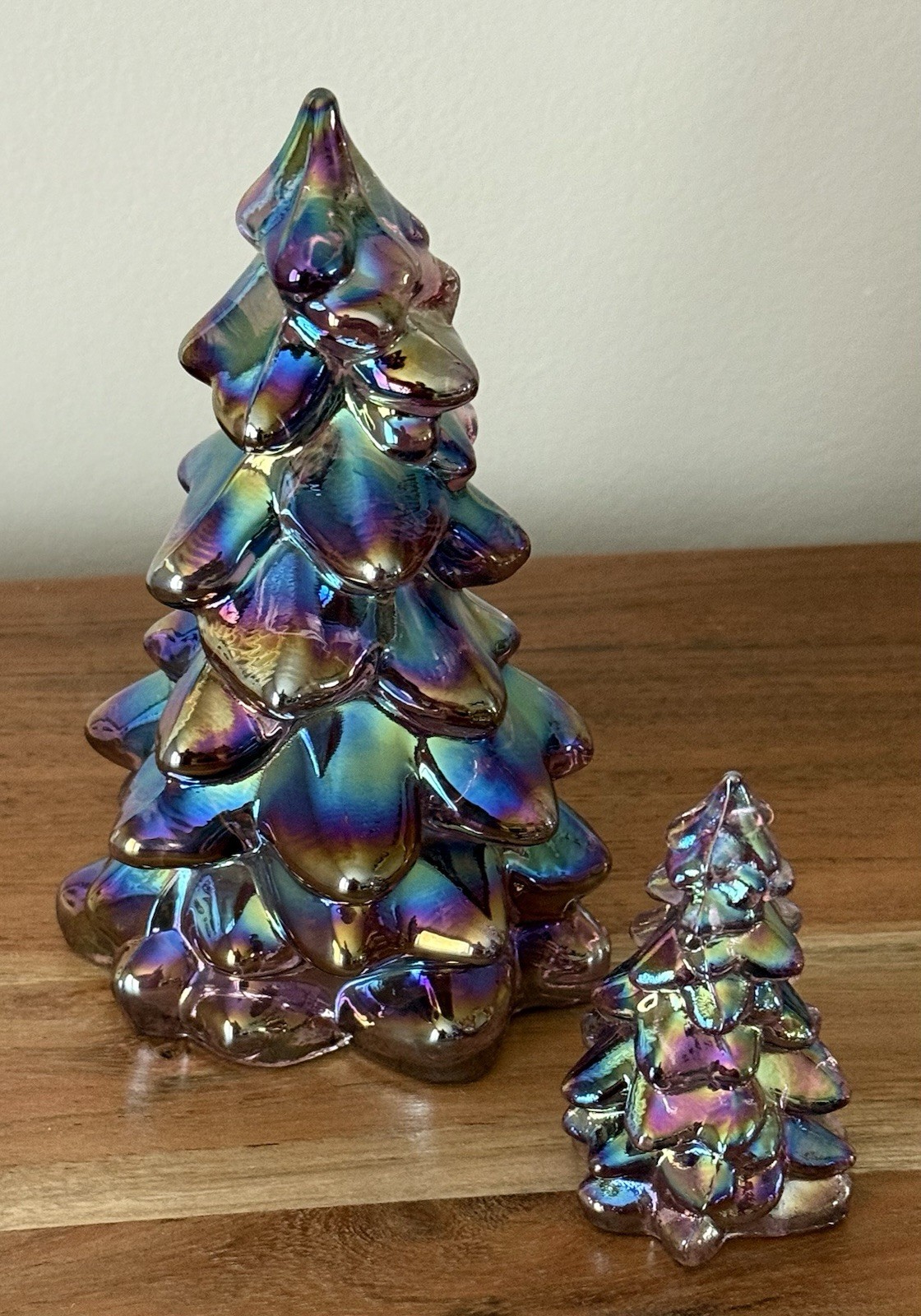 Mosser Glass Christmas Holiday Tree Set - 2 sizes - SUGAR PLUM CARNIVAL