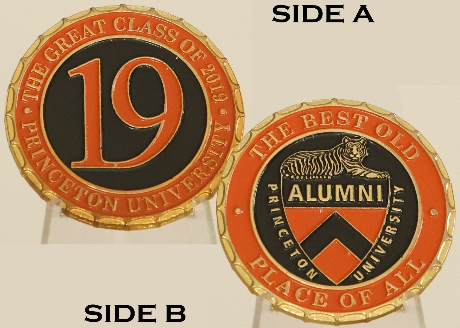 Princeton University Class of 2019 Alumni Challenge Coin 3#A Princeton University Class of 2019 Alumni Challenge Coin 3#A