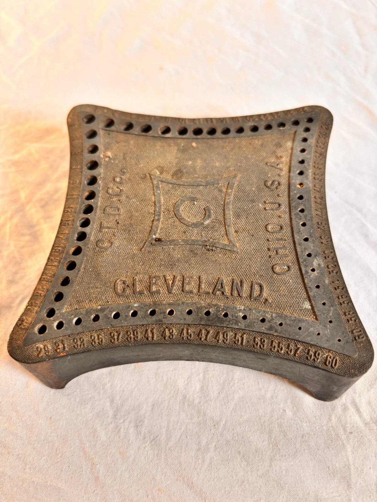 Vtg Cleveland Twist Drill Co. Numbered Index w/ Copper Wash, C.T.D. Co. No. 80