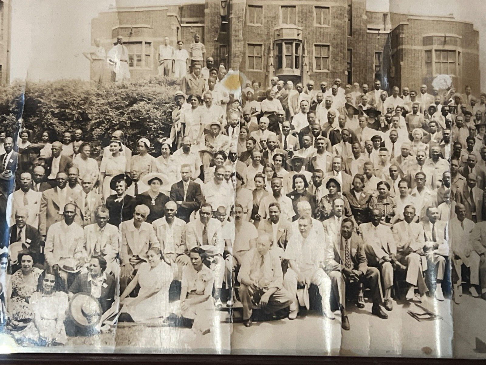 Framed 29th National (Negro) Dental Association Convention 8X21 Photo, TN 1942